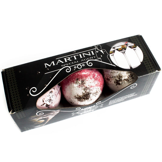 Lot de 3 bombes de bain Martini