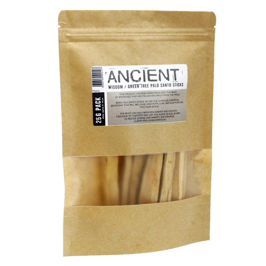 25g Green Palo Santo Tree Sticks 3-4 Sticks