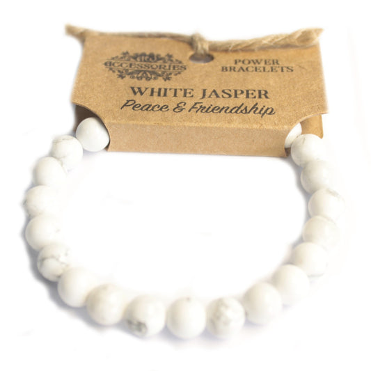 Bracelet Énergie - Jaspe Blanc