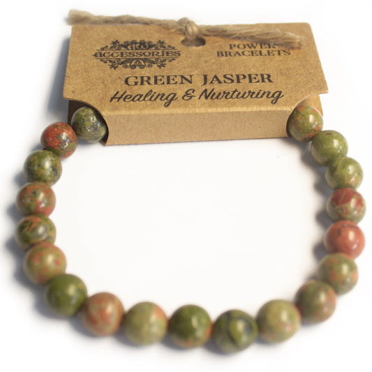 Energy Bracelet - Green Jasper