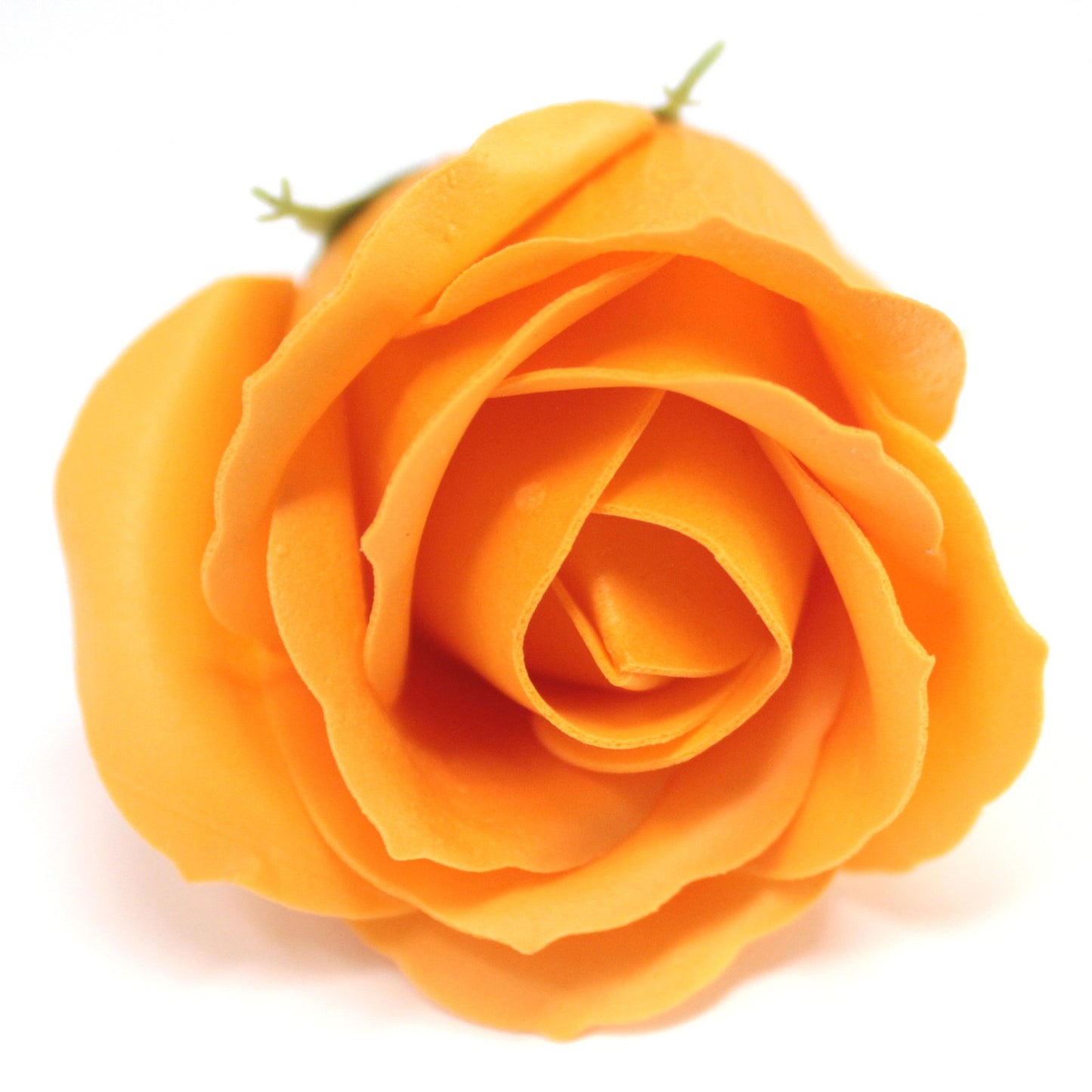 Fleur artisanale déco moyenne - orange