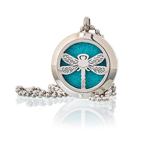 Aromatherapy diffuser necklace 25mm - Dragonfly