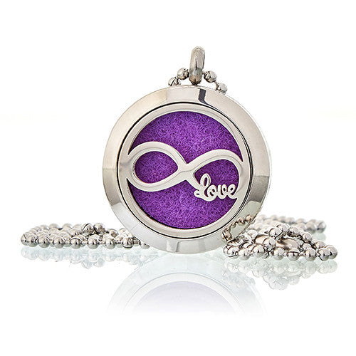 Aromatherapy diffuser necklace 25mm - Infinite love