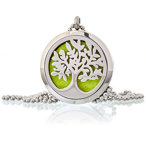 Aromatherapy diffuser necklace 30mm - Tree of life