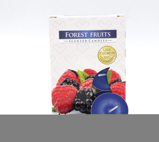 1x Set of 6 Scented Tea Lights - Forest Fruits