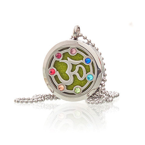 Collier de bijoux d'aromathérapie - OM Chakra - 30 mm