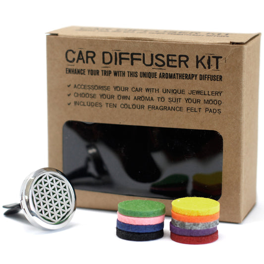 Kit diffuseur voiture -La fleur de vie - 30mm