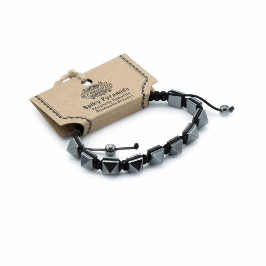 Hematite Shamballa Magnetic Bracelet - Studs