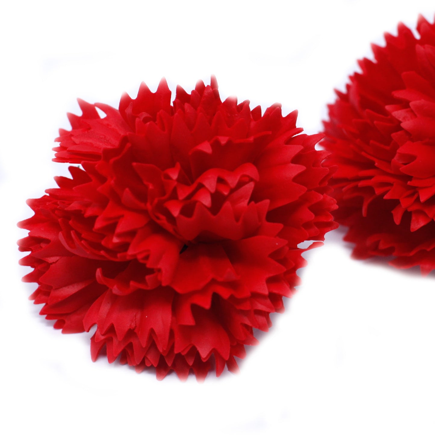Artisanat de fleurs de savon - œillets - Rouge