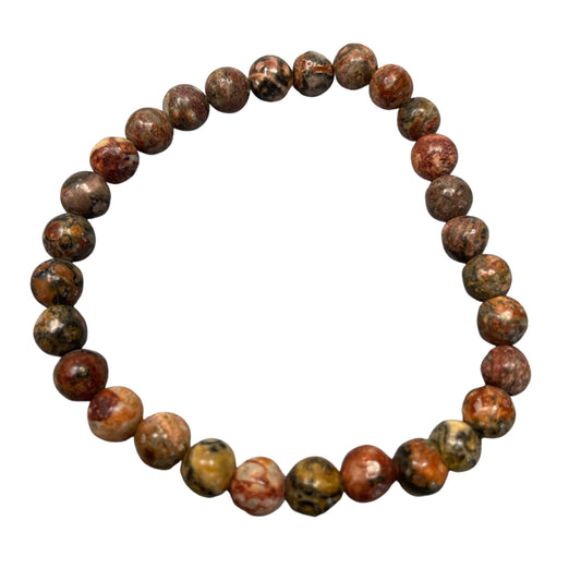 Gemstone Manifestation Bracelet - Leopard Skin - Courage