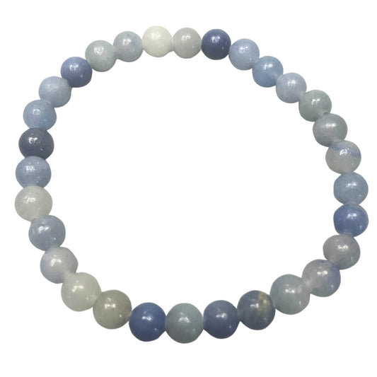 Gemstone Manifestation Bracelet - Blue Lace Agate - Independence