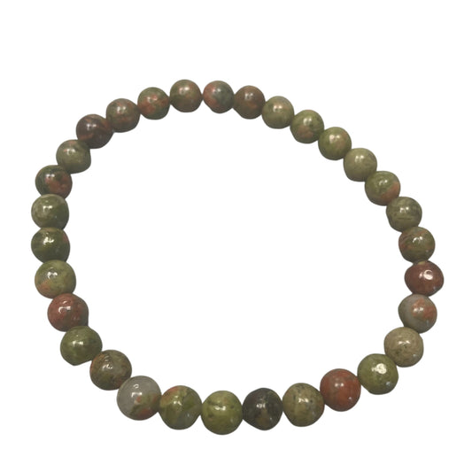 Gemstone Manifestation Bracelet - Green Jasper - Growth