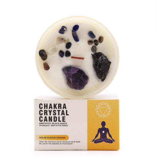 Chakra Crystal Candles -Solar Plexus Chakra