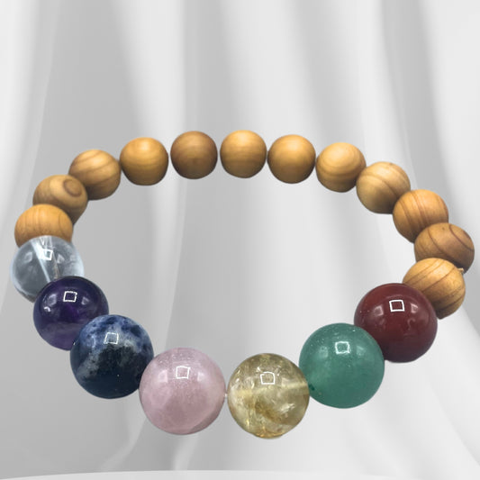 Cedar Bracelet - 7 chakras